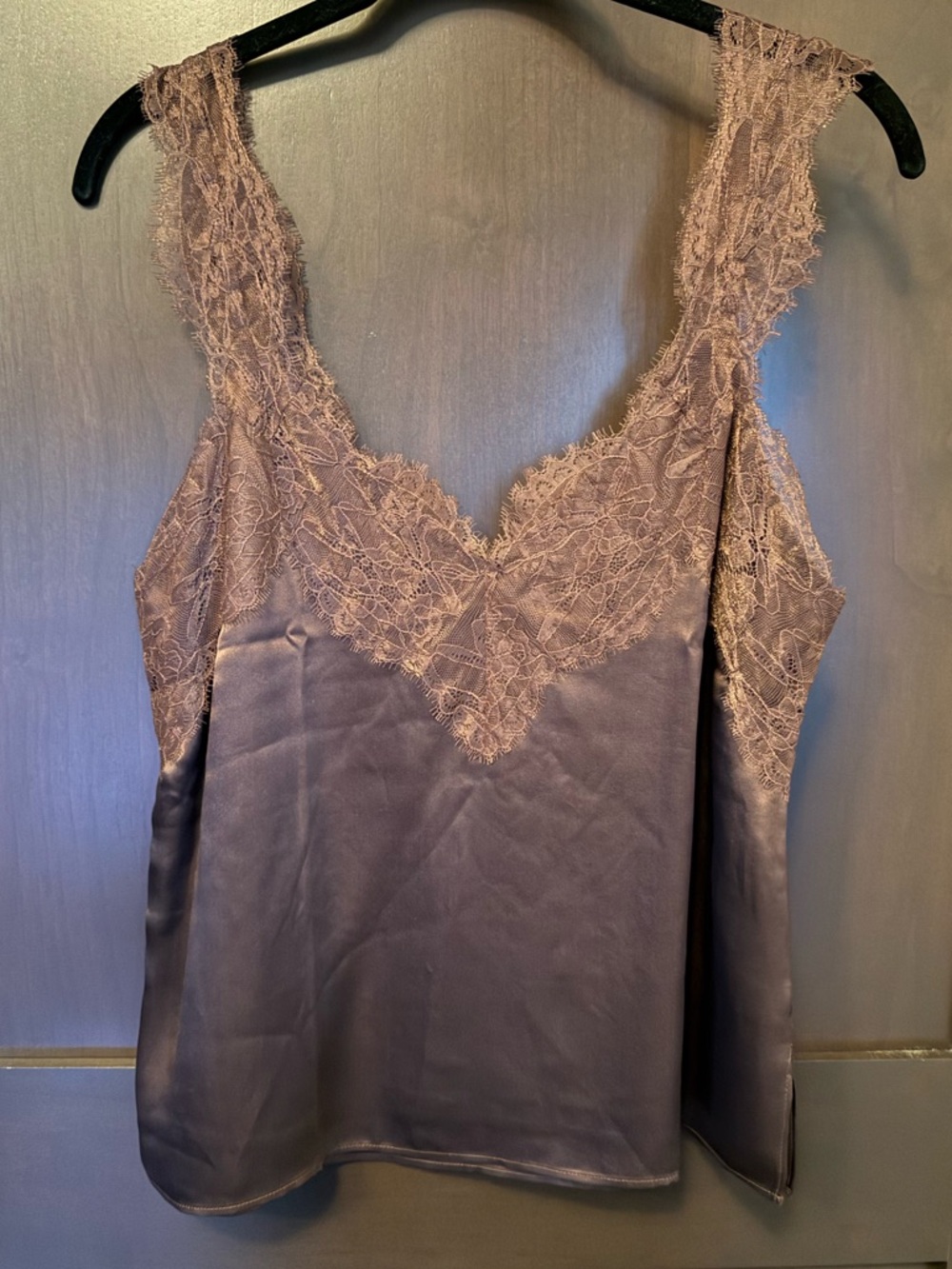 Cami NYC brown silk and lace top XS - Picture 2 of 3